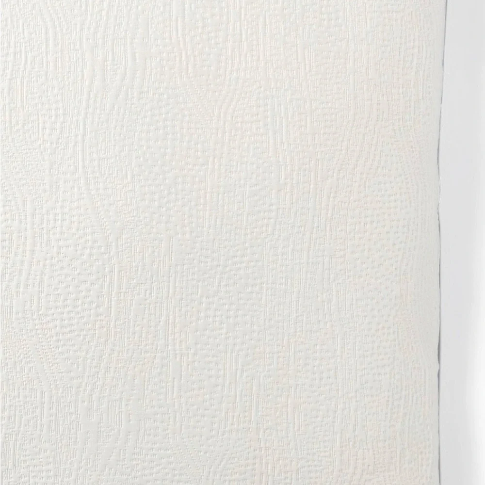 West Elm White Silky TENCEL™ & Cotton Matelasse Euro Shams